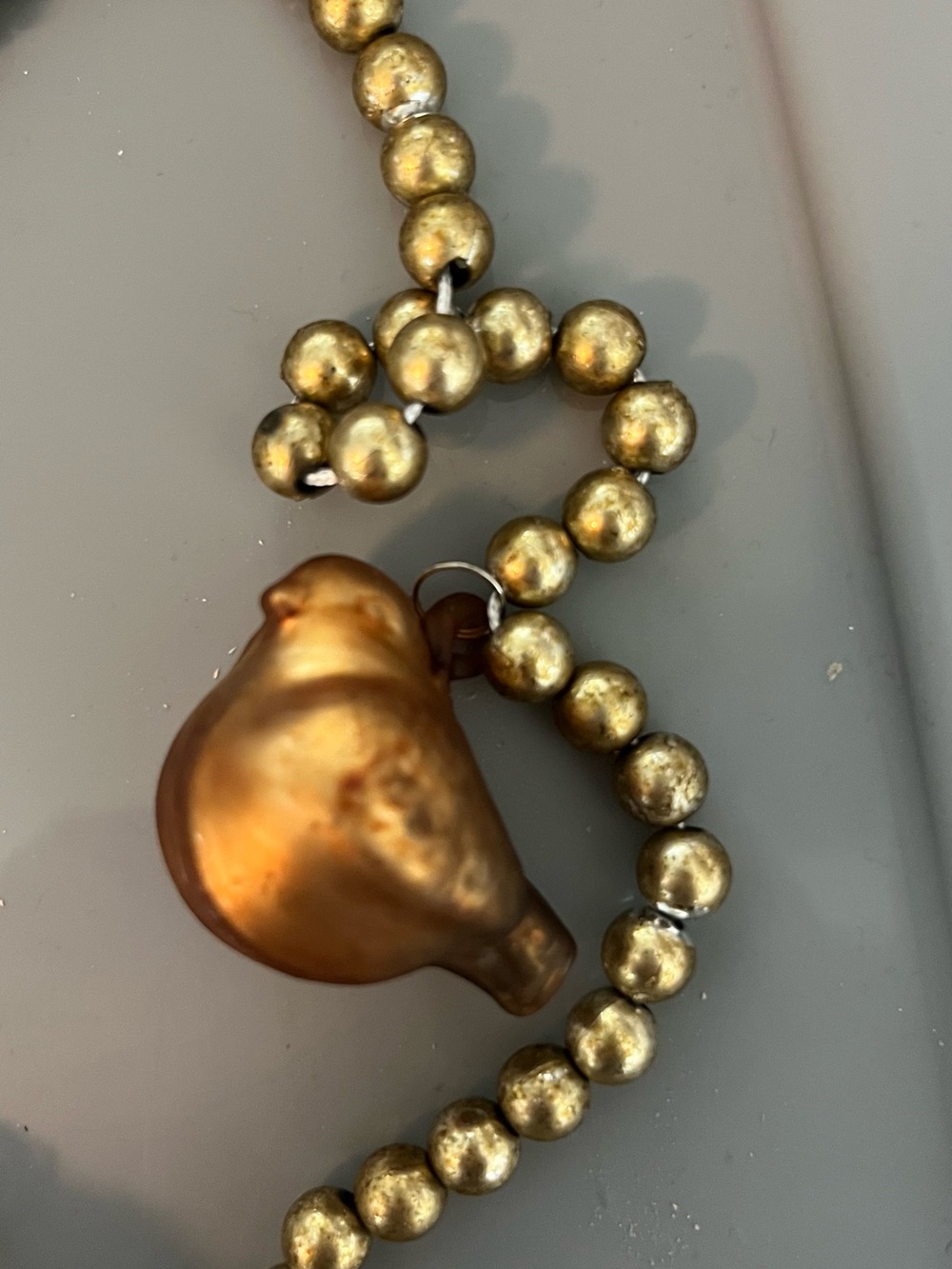 NWT Golden Birds and Beads Garland